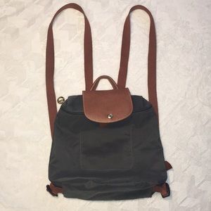 Le Pliage Backpack - grey gunmetal bag